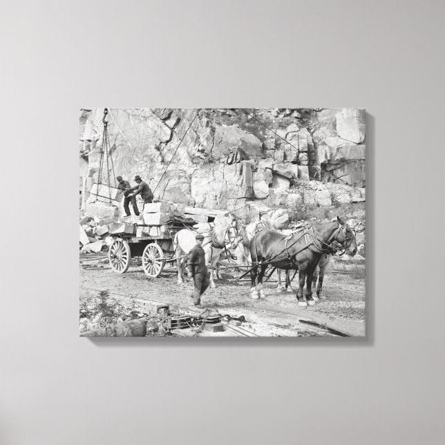 Toile Carrière de granit de Nouvelle-Angleterre, 1908 (Recto)