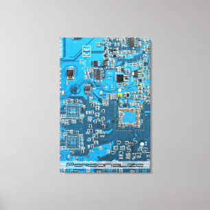 Toile Carte circuit bleu circuit imprimé à circuit impri