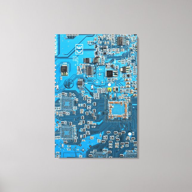 Toile Carte circuit bleu circuit imprimé à circuit impri (Recto)