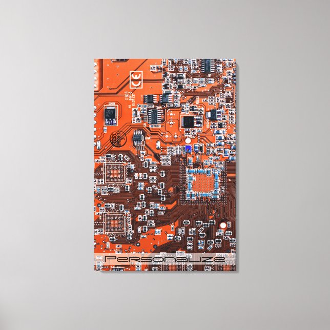 Toile Carte circuit imprimé circuit orange PCB (Recto)
