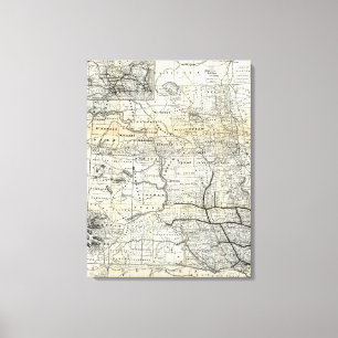 Toile Carte correcte du Dakota