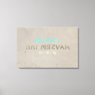 Toile Carte d'accès à la mémoire Bat mitzvah de SANDY BE