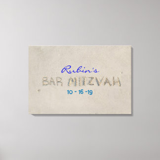 Toile Carte d'accès à la mémoire Bat mitzvah de SANDY BE