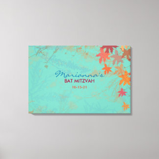 Toile Carte d'accès FEUILLE en chute libre d'AUTOMNE Bat