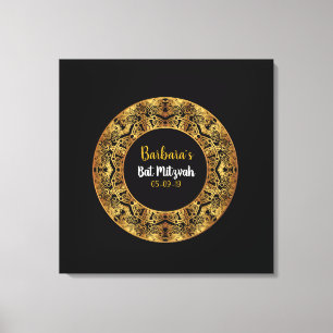Toile Carte d'accès GOLDEN Bat mitzvah