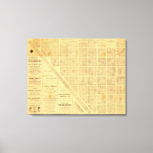 Toile Carte d'affaires de San Francisco