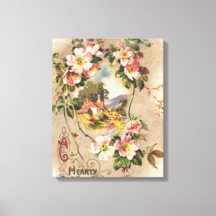 Toile Carte d'anniversaire vintage