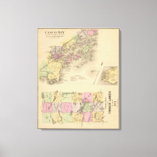 Toile Carte de baie de Casco