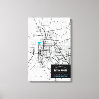 Carte de Baton Rouge + Marquer votre emplacement T