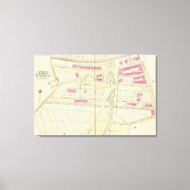 Toile Carte de Boston 19 (Recto)