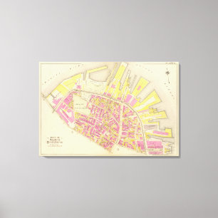 Toile Carte de Boston 4