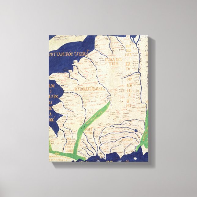 Toile Carte de France, de 'Geographia' (Recto)