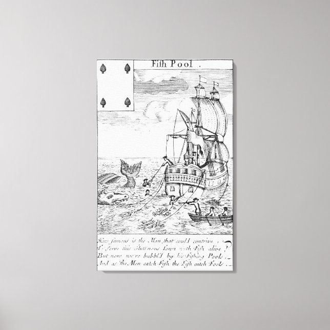 Toile Carte de jeu Fish Pool (Recto)