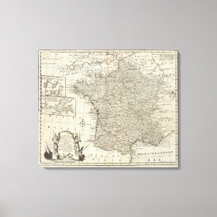 Toile Carte de la France