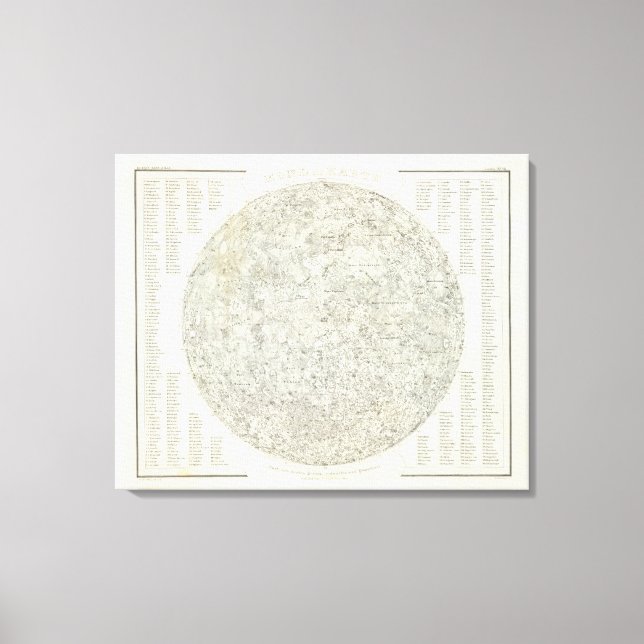 Toile Carte de la lune (Recto)