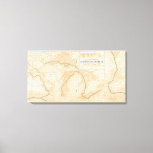 Toile Carte de la Northern Steamship Company