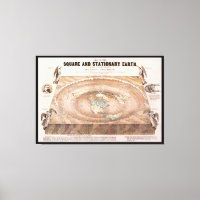 Carte de la Terre Carré et stationnaire par Fergus
