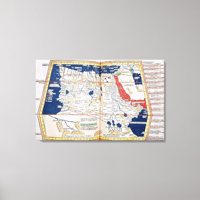 Toile Carte de l'Afrique (Recto)
