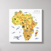 Carte de l'Afrique | Faune et flore