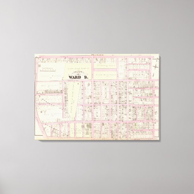 Toile Carte de l'Atlas de l'asile des orphelins catholiq (Recto)