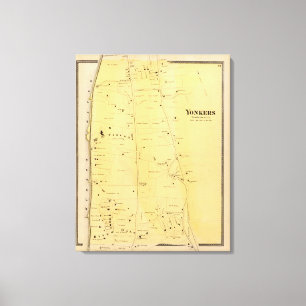 Toile Carte de l'Atlas de River Dale et Mt St Vincent