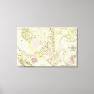 Toile Carte de l'Atlas de Riverside Woolen Mills
