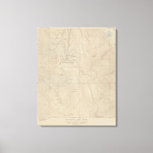 Toile Carte de l'Atlas spécial du parc de Tourtelotte (Recto)