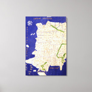Toile Carte de l'Espagne et du Portugal, de 'Geographia