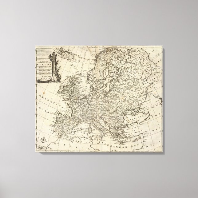 Toile Carte de l'Europe (Recto)