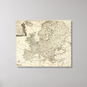 Toile Carte de l'Europe