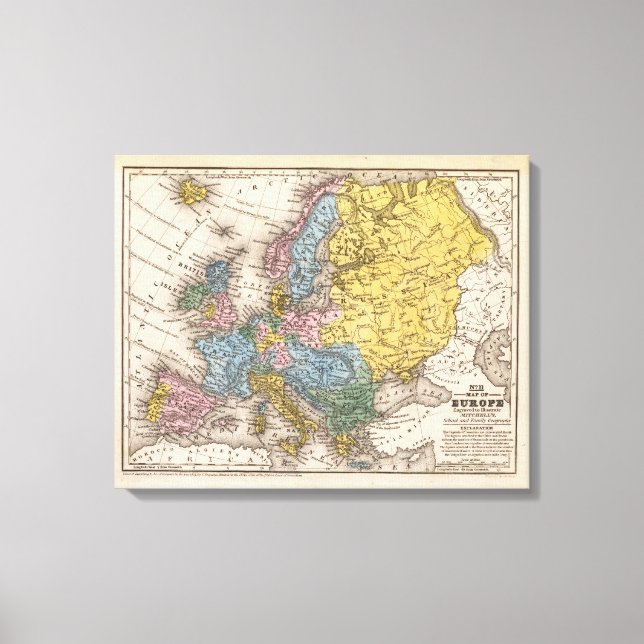 Toile Carte de l'Europe 4 (Recto)