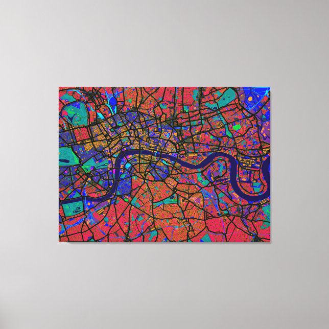 Toile Carte de Londres (Recto)