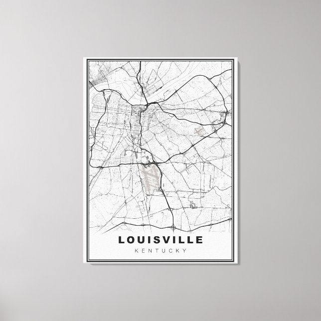 Toile Carte de Louisville (Recto)