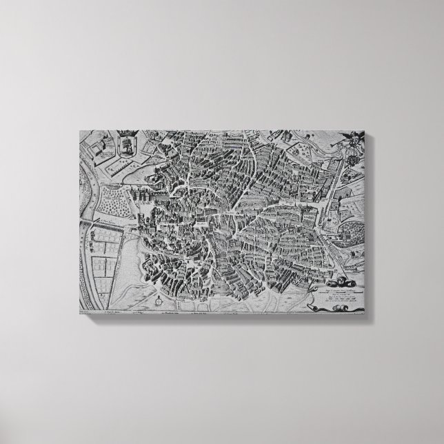 Toile Carte de Madrid (Recto)