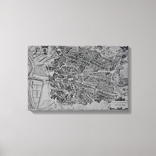 Toile Carte de Madrid