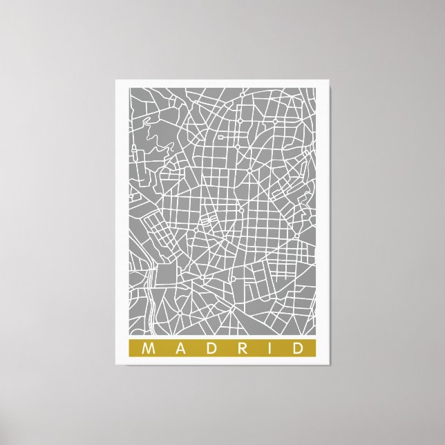 Toile Carte de Madrid (Recto)