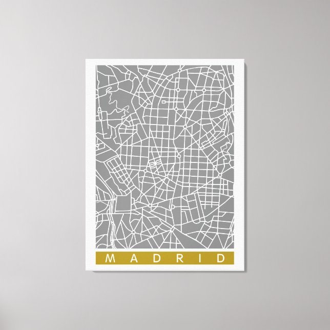 Toile Carte de Madrid (Recto)