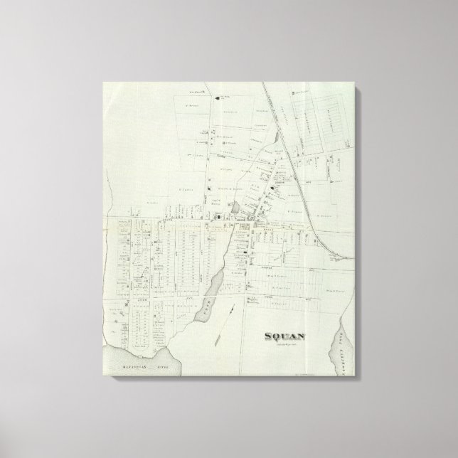 Toile Carte de Manasquan, New Jersey (Recto)