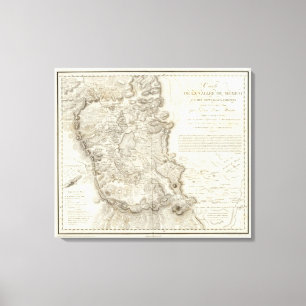 Toile Carte de Mexico
