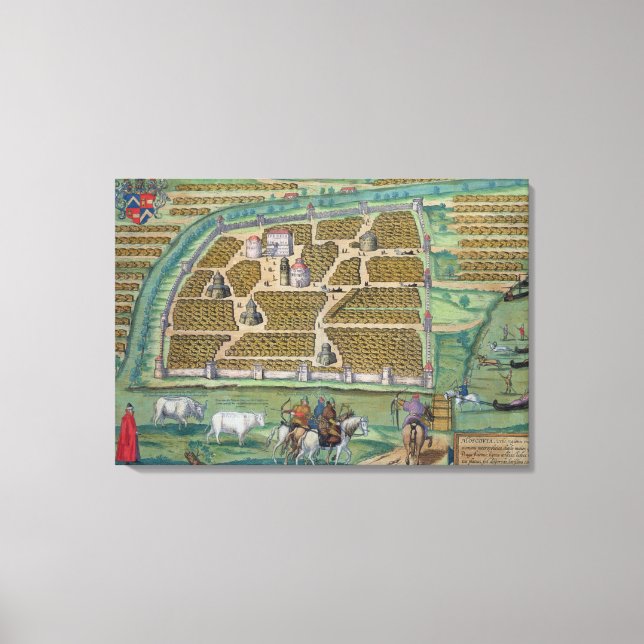 Toile Carte de Moscou (Recto)
