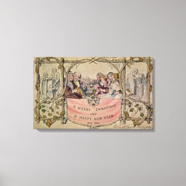 Toile Carte de Noël, exemple de Noël connu (Recto)