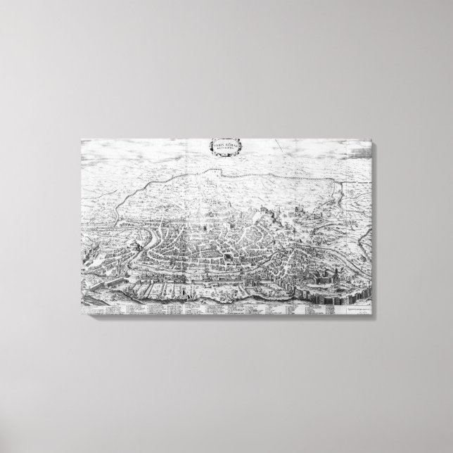 Toile Carte de Rome (Recto)