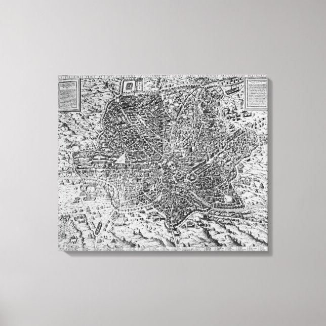 Toile Carte de Rome, 1579 (Recto)