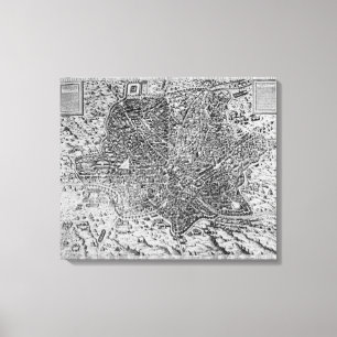 Toile Carte de Rome, 1579