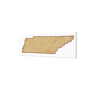 Toile Carte de soulagement du Tennessee