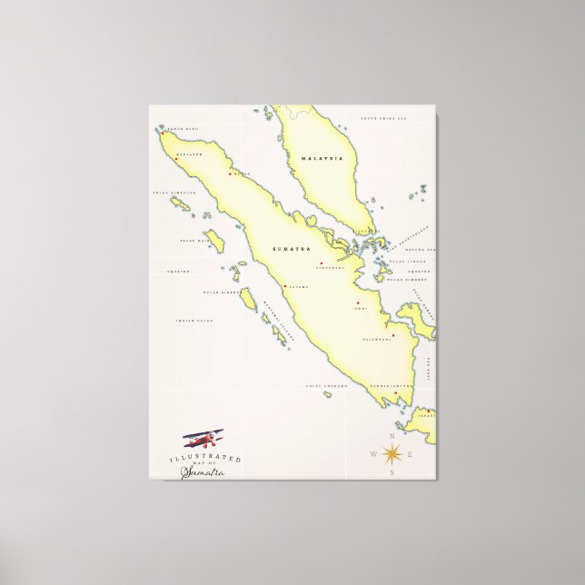 Toile carte de Sumatra (Recto)