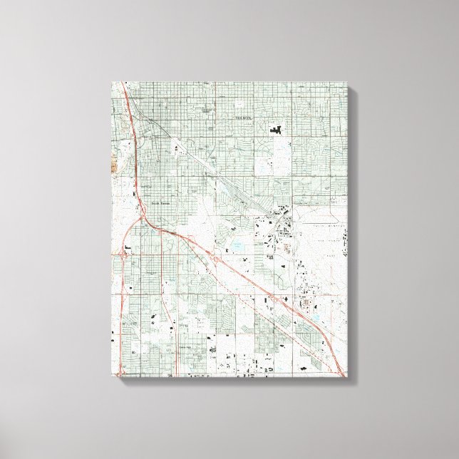 Toile Carte de Tucson Arizona (1992) (Recto)