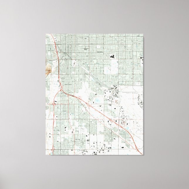 Toile Carte de Tucson Arizona (1992) (Recto)