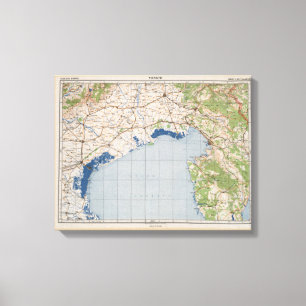 Toile Carte de Venise, Italie