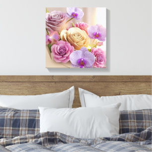 Toile Carte de voeux 3D Splendor Springtime avec Dew-Kis